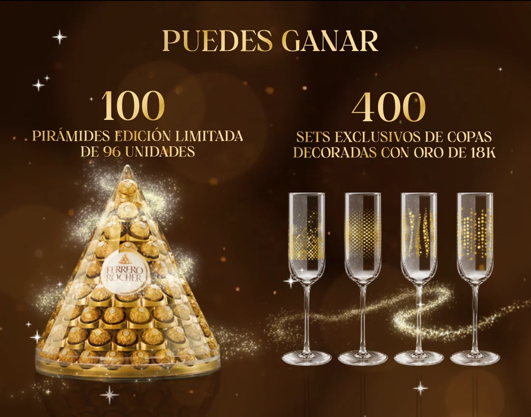 Pirámide Ferrero Rocher